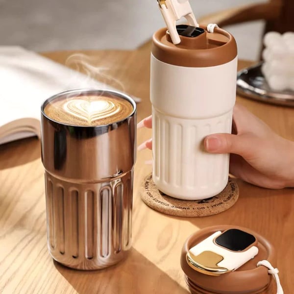 Coffee & Tea Thermos With Temperature Display